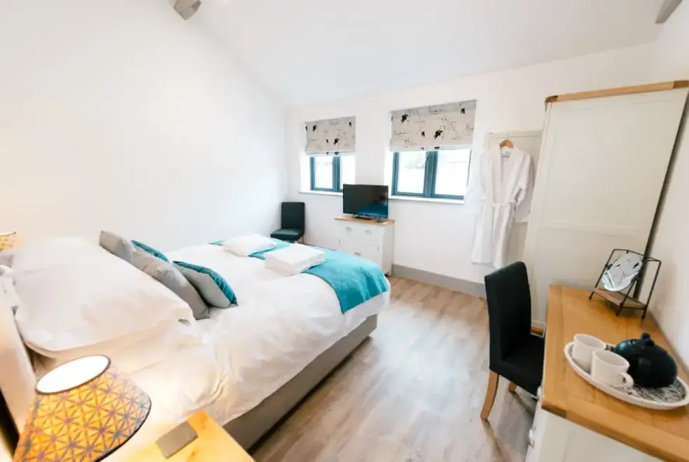 Bedroom at Hollies Barn