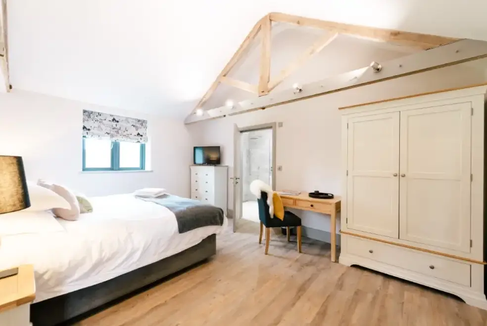 Bedroom at Hollies Barn