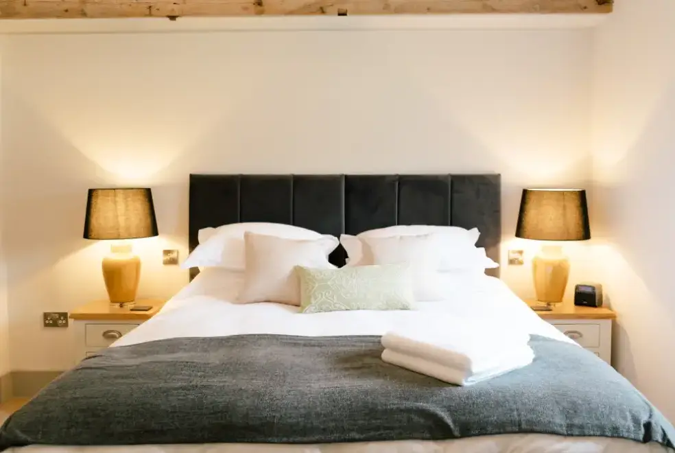 Bedroom at Hollies Barn