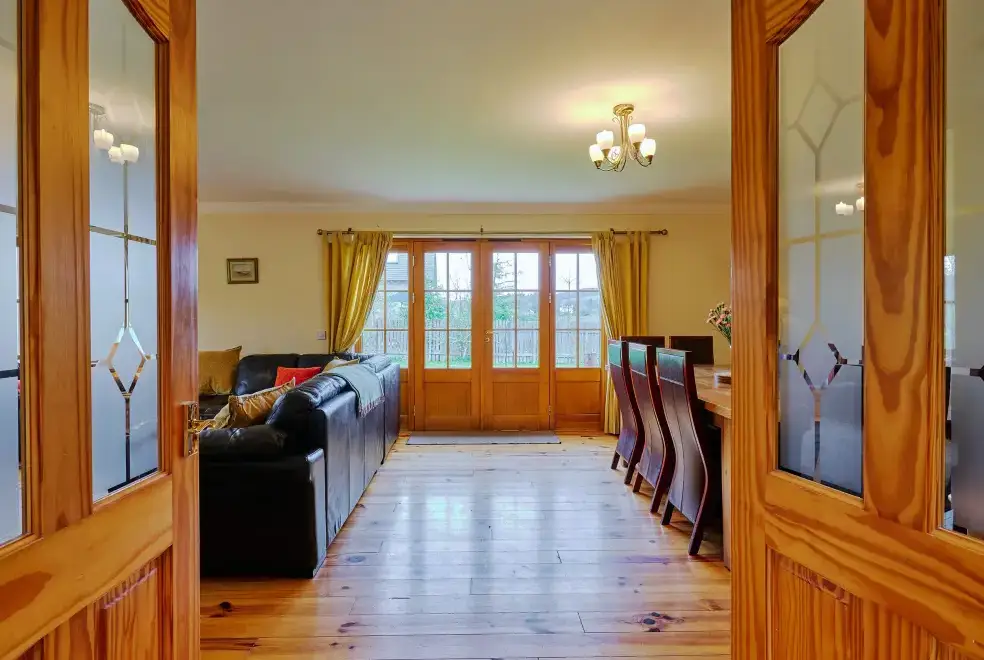 Open plan living area at Holly House