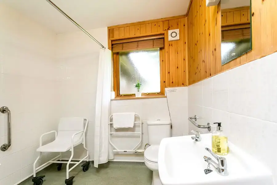 Wheelchair accessible accommodation at Holly Lodge