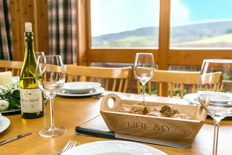 Dining room at Holly Lodge