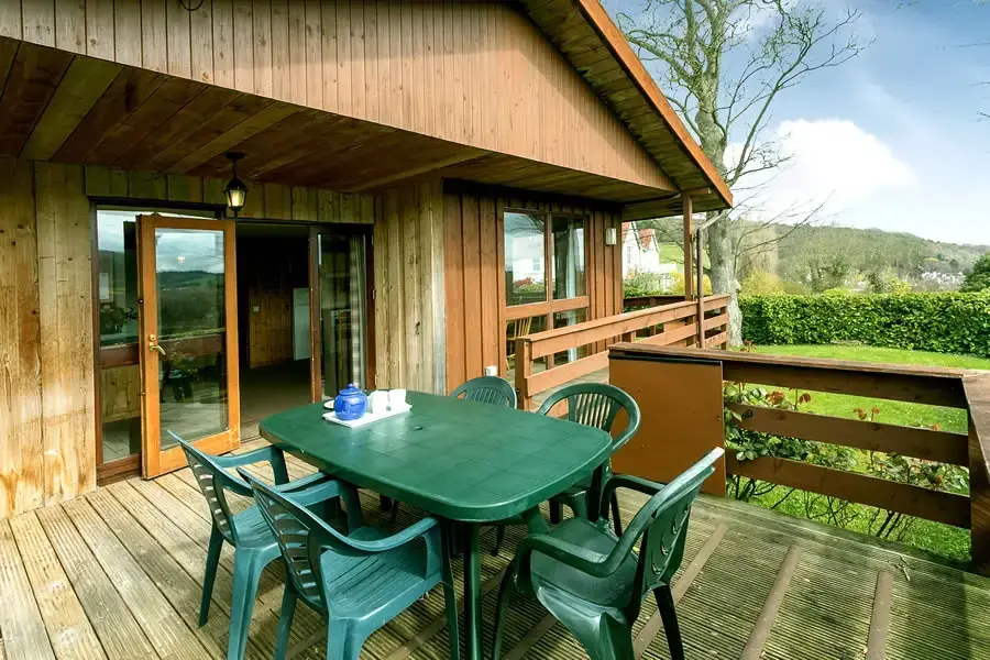 Decked area at Holly Lodge