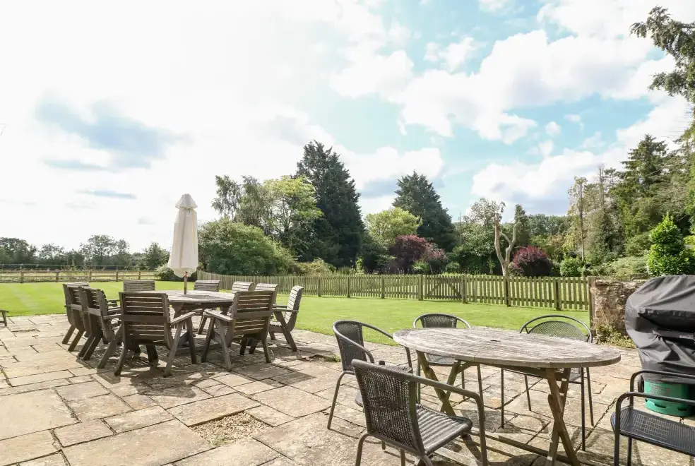 Patio area at Home Farm