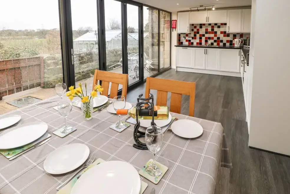 Kitchen/diner at Houghton North Farm Cottage