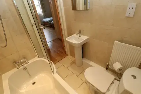 Family bathroom at Houghton North Farm Cottage, Tyne and Wear