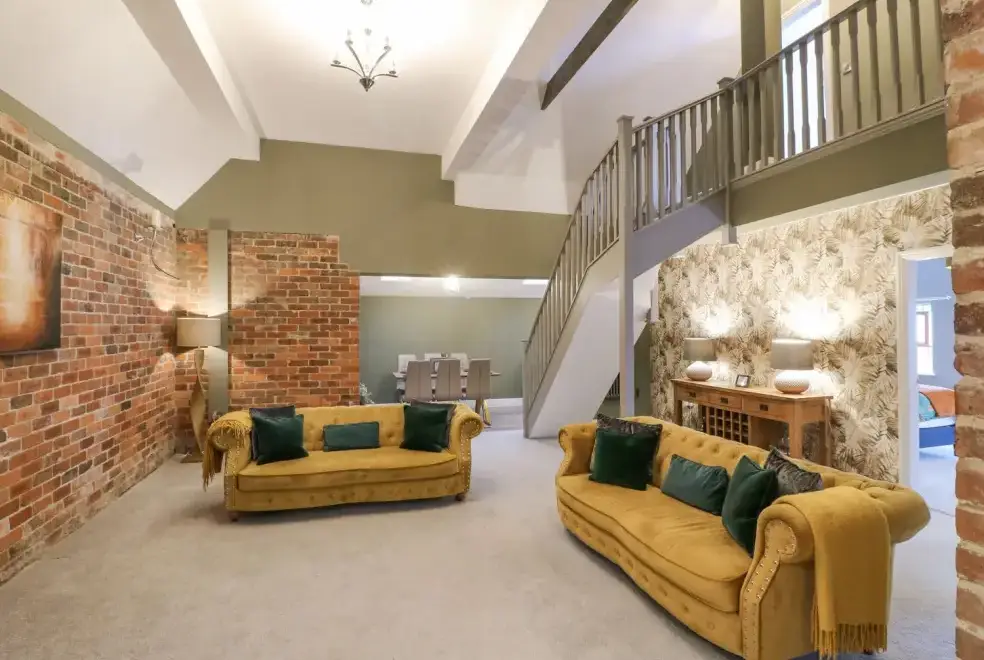 Lounge at Hunters Lodge at Wildersley Farm