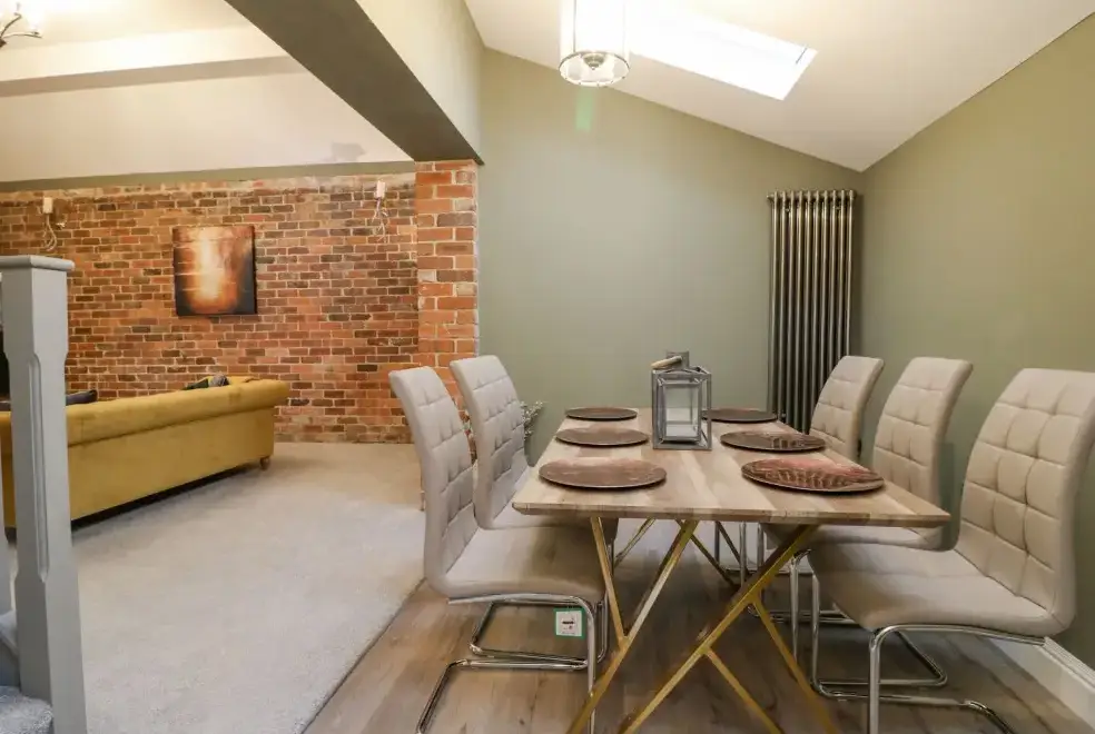Dining room at Hunters Lodge at Wildersley Farm