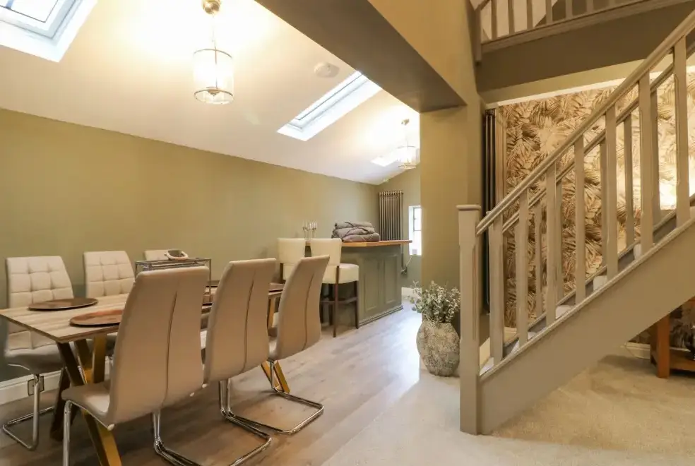 Kitchen/diner at Hunters Lodge at Wildersley Farm