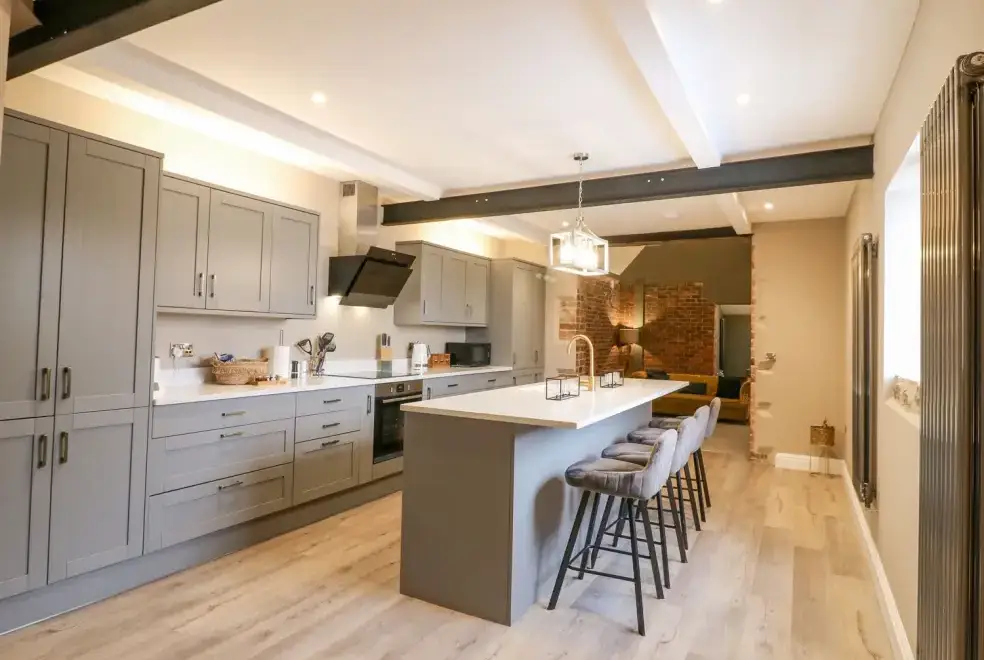 Kitchen/diner at Hunters Lodge at Wildersley Farm