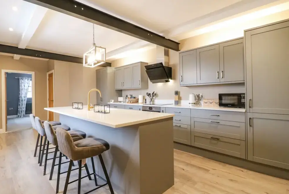 Kitchen/diner at Hunters Lodge at Wildersley Farm