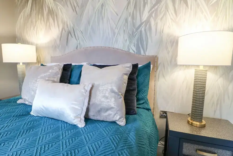 Bedroom at Hunters Lodge at Wildersley Farm