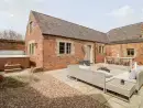 Patio area at Hunters Lodge at Wildersley Farm - thumbnail photo