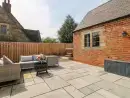 Patio area at Hunters Lodge at Wildersley Farm - thumbnail photo