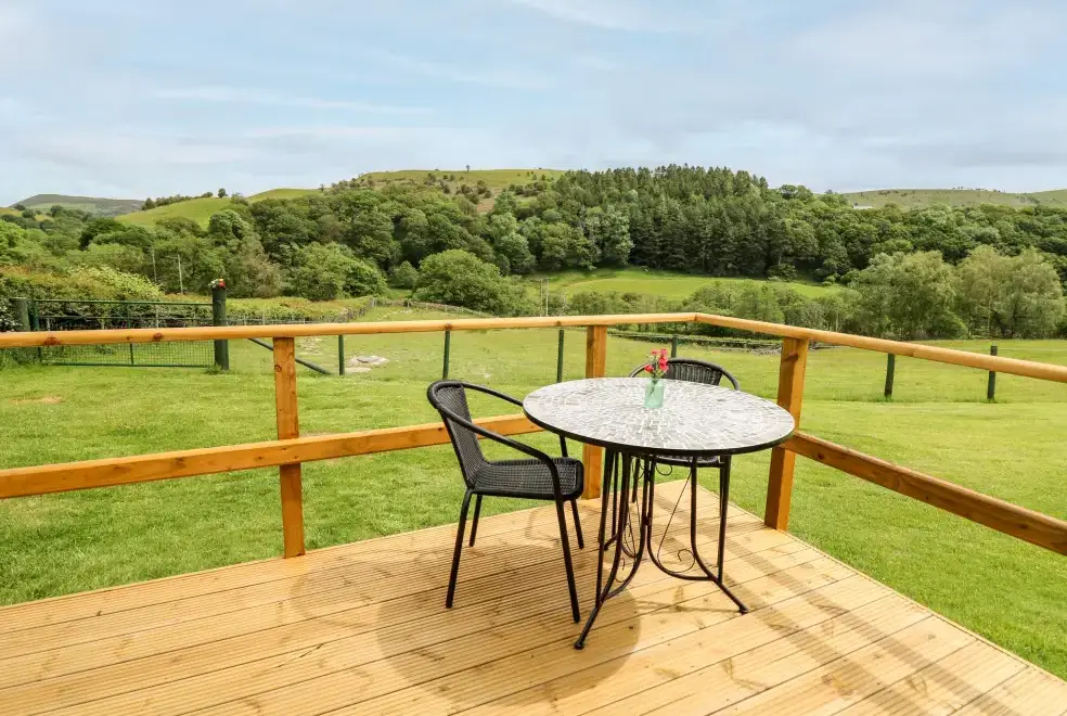 Decked area at Hwyl