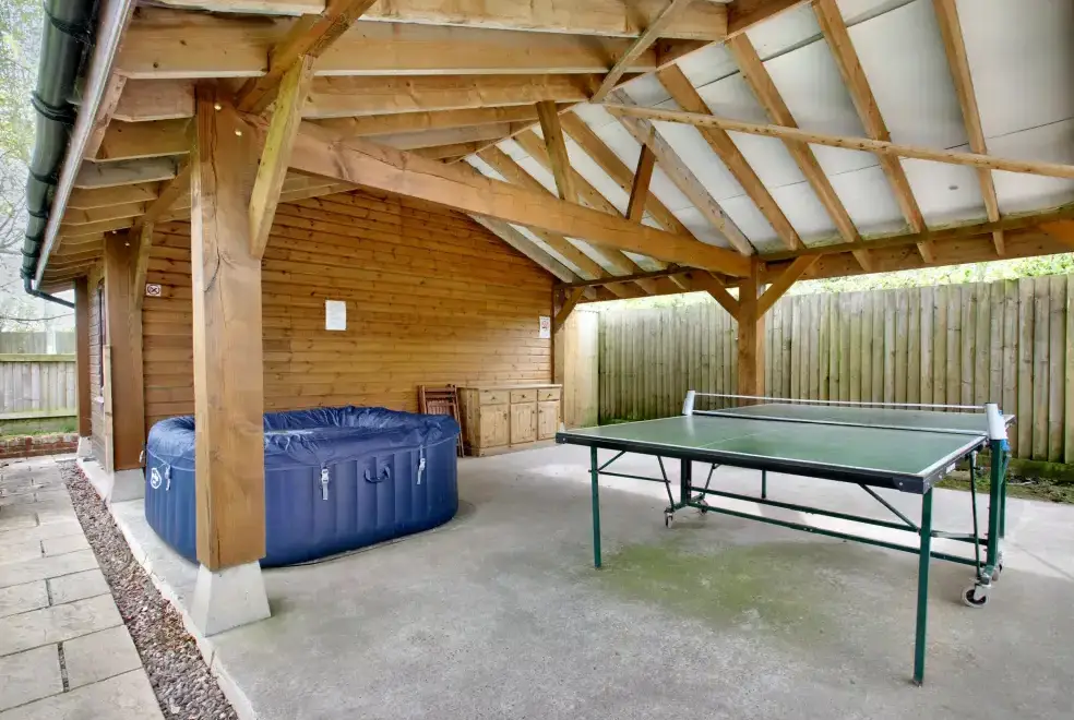 Outdoor games area at Ingleside Family Cottage, Cotswolds