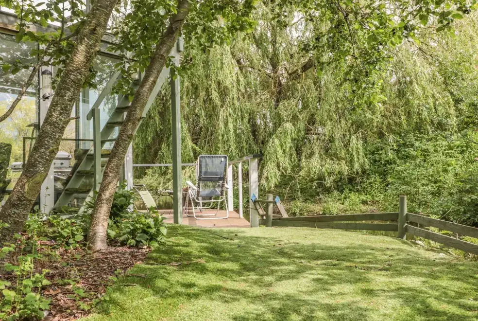 Garden at Island Yurt Glamping Holiday, Cotswolds