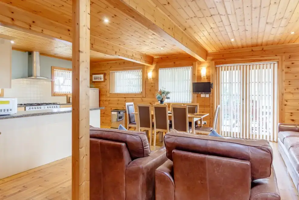 Open plan living area at Jamaal Lodge