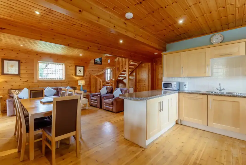 Open plan living area at Jamaal Lodge