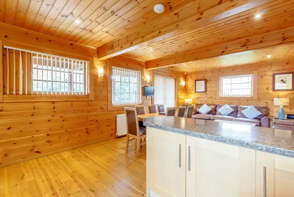 Open plan living area at Jamaal Lodge