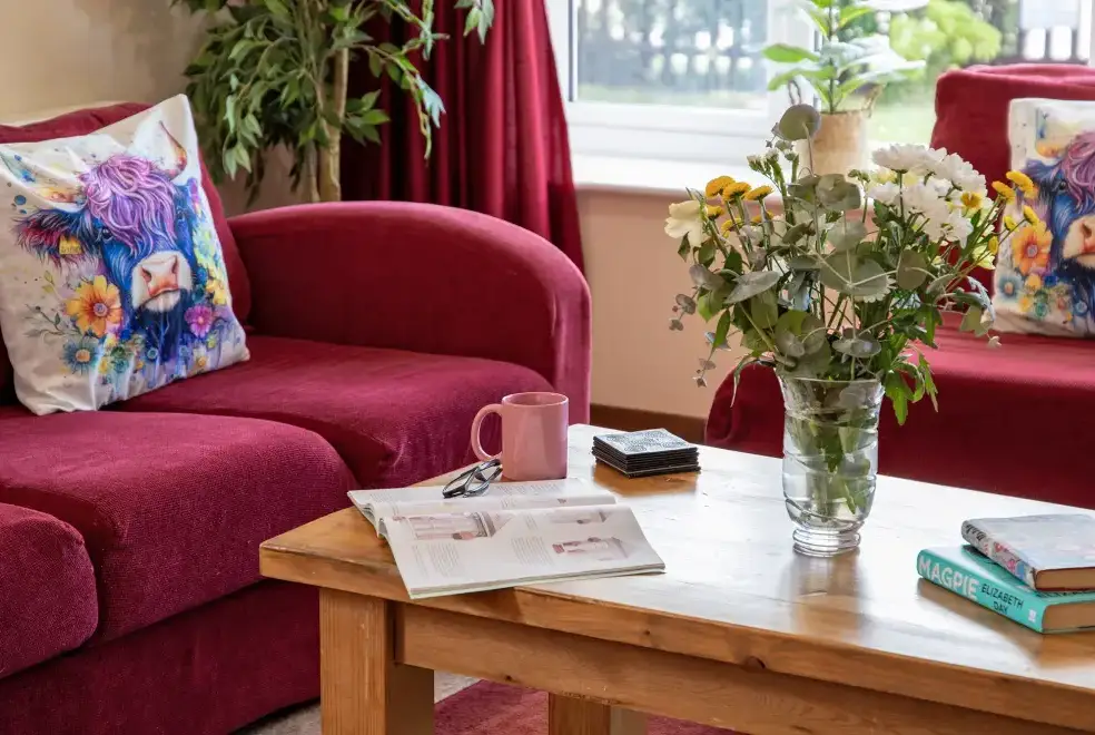 Lounge at James's Parlour with exclusive use of shared Indoor Swimming Pool, Sports Court & Play Area