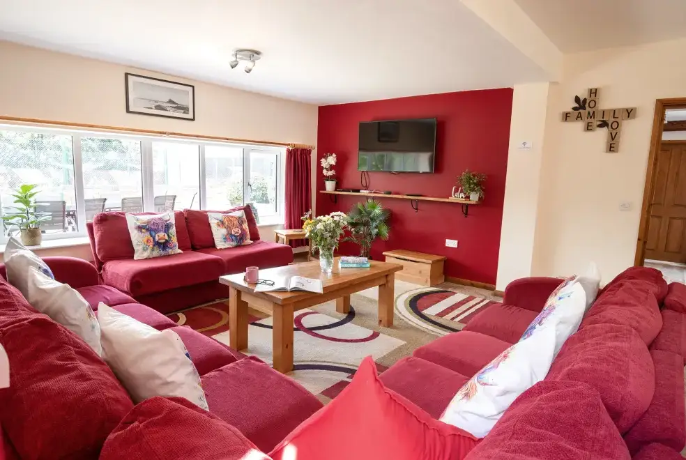 Lounge at James's Parlour with exclusive use of shared Indoor Swimming Pool, Sports Court & Play Area