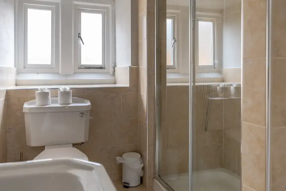 Shower room at Keepers Cottage