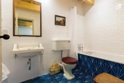 Family bathroom at Kentmere Hall Bank Barn, Cumbria