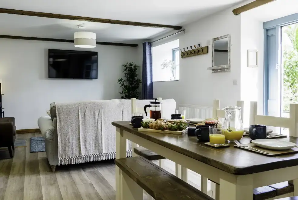 Open plan living area at Kerensa