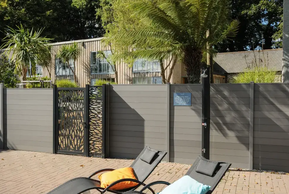 Enclosed garden at Kerensa