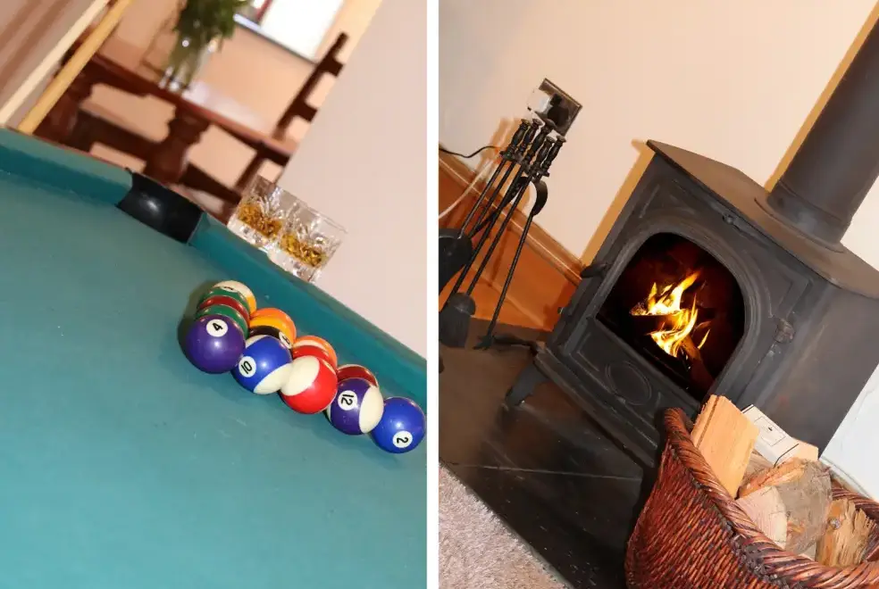 Games Room at Kingfisher Barn