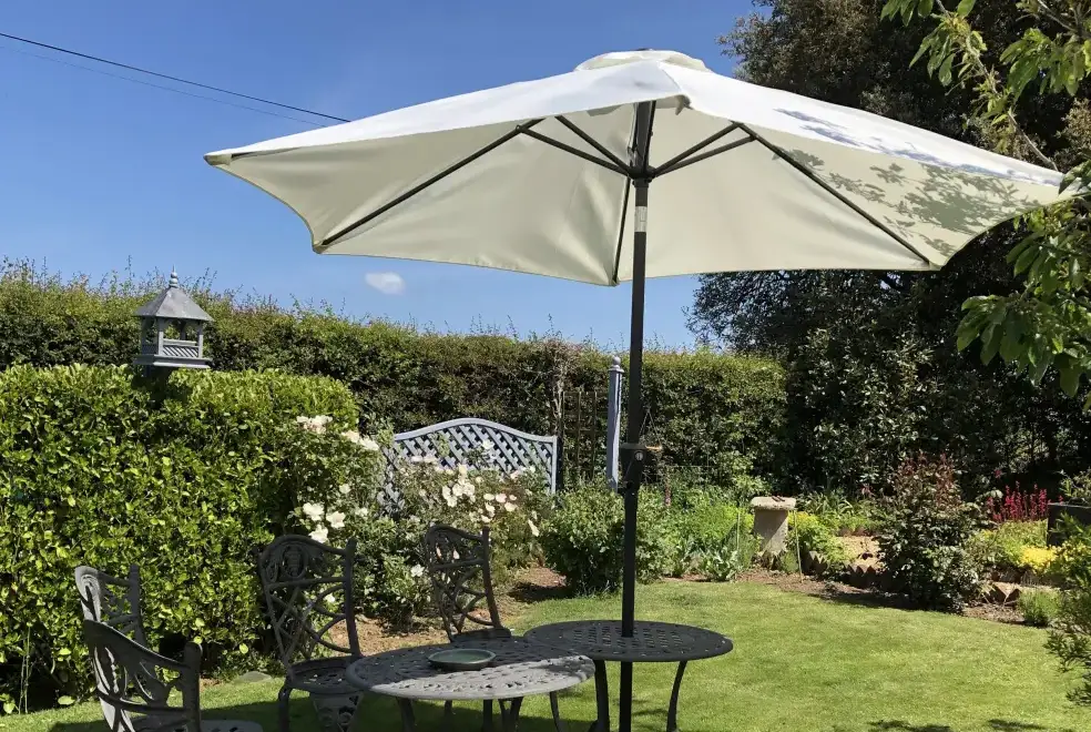 Garden furniture at Kitty's Loft Self-catering Cottage, Godshill, South Coast 