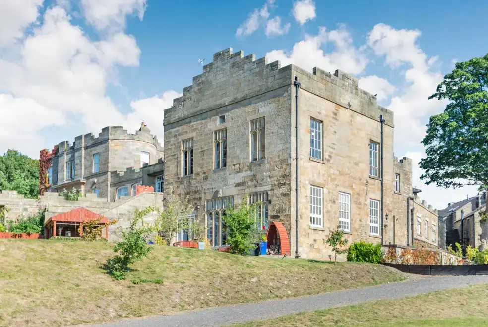 Knights Corner Stanhope Castle, from the outside
