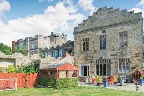 Knights Corner Stanhope Castle, County Durham, from the outside