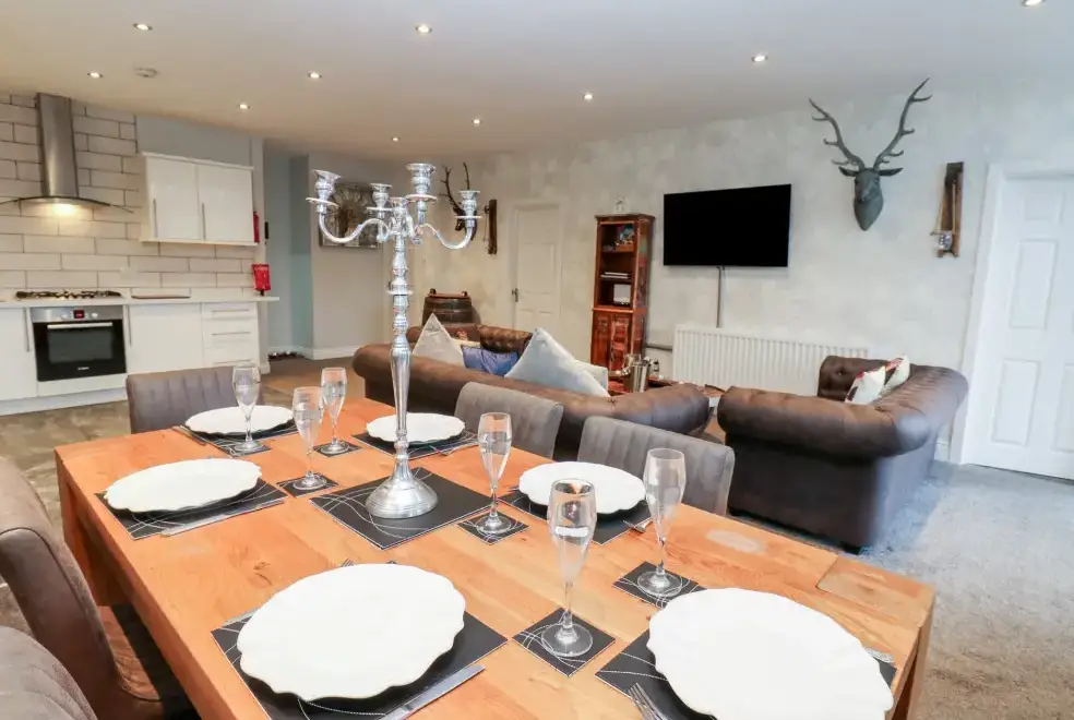 Open plan living area at Knights Corner Stanhope Castle