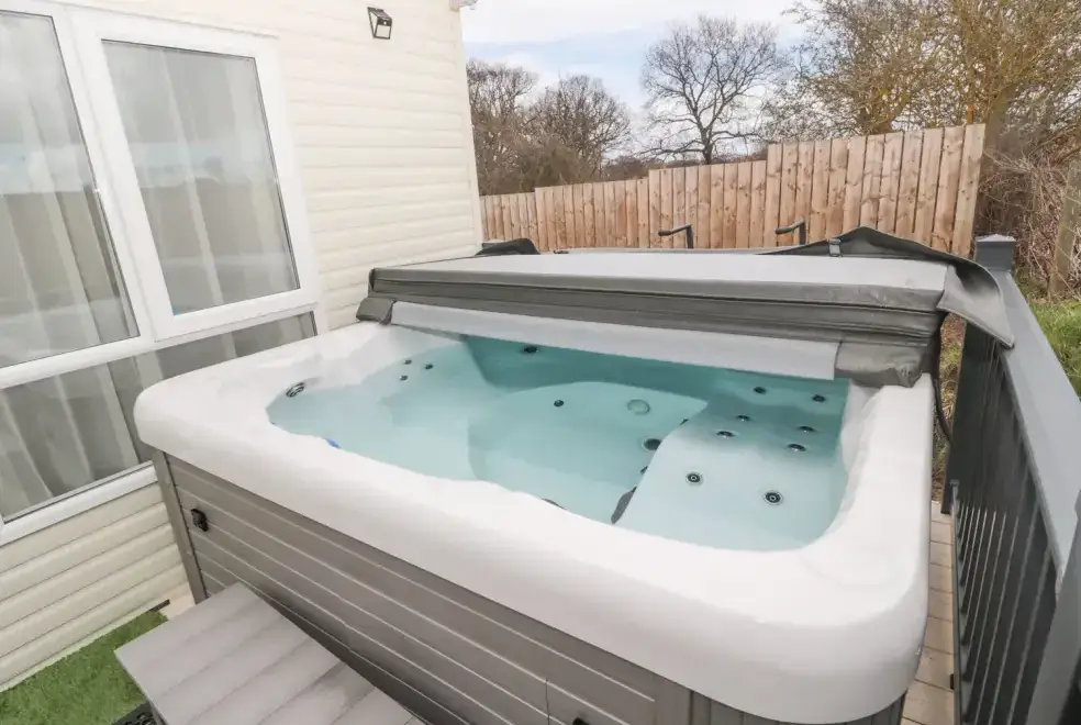 Private Hot Tub at La Hacienda Lodge