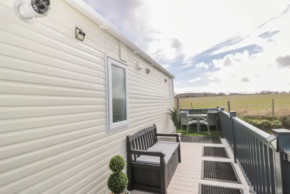 Decked area at La Hacienda Lodge