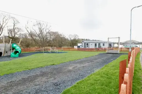 Children’s play area at La Hacienda Lodge, Northumberland