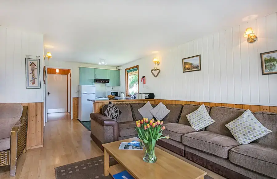 Open plan living area at Laburnum Lodge