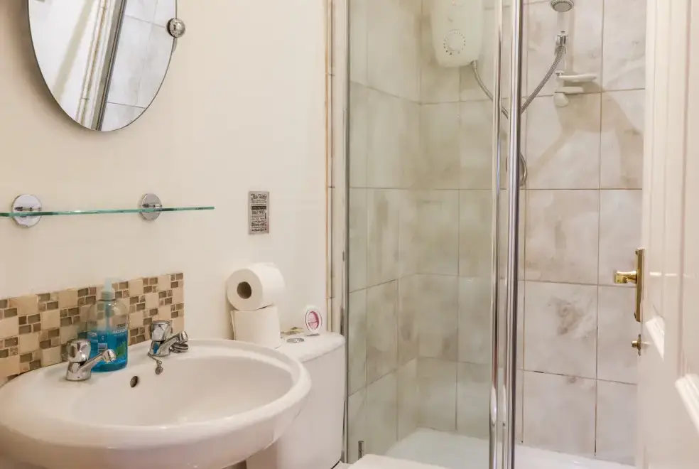 Shower room at Lair Close Cottage