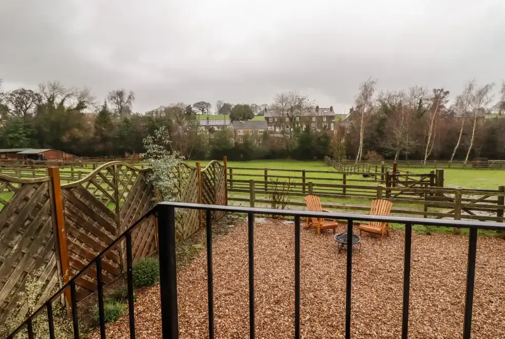 Enclosed garden at Lair Close Cottage
