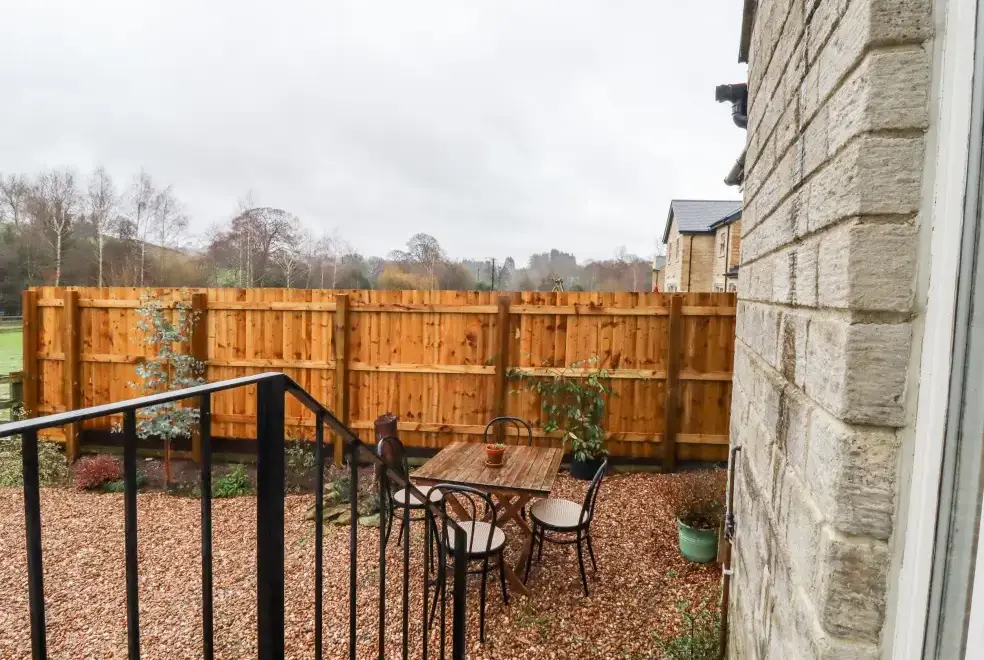 Enclosed garden at Lair Close Cottage