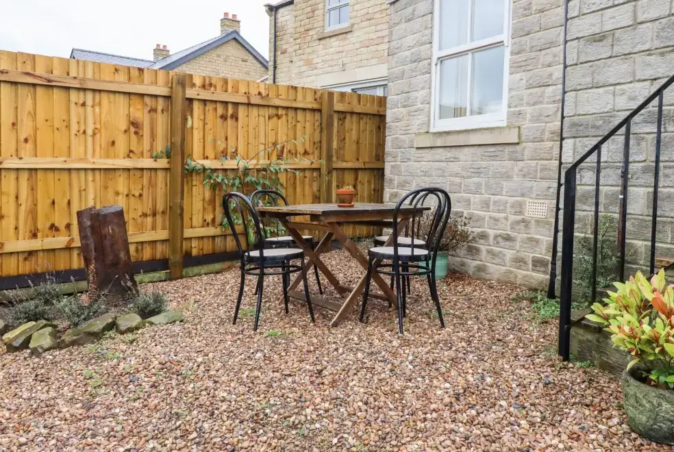 Patio area at Lair Close Cottage