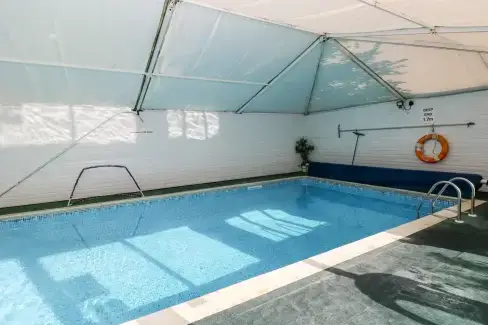 Private Swimming Pool at Lake Cottage, Pembrokeshire