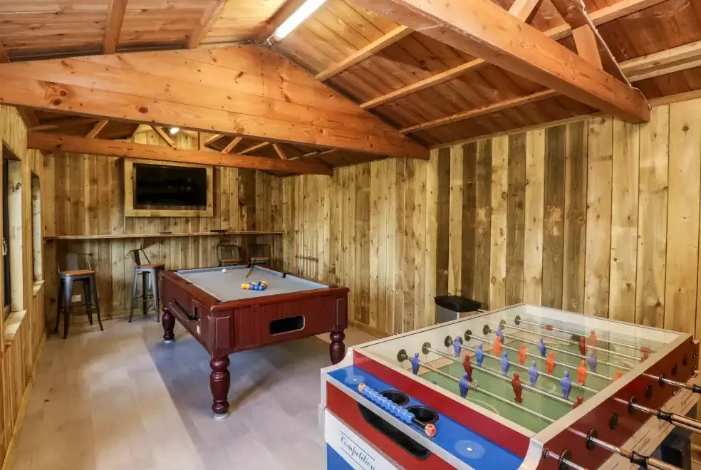 Games Room at Lake Cottage