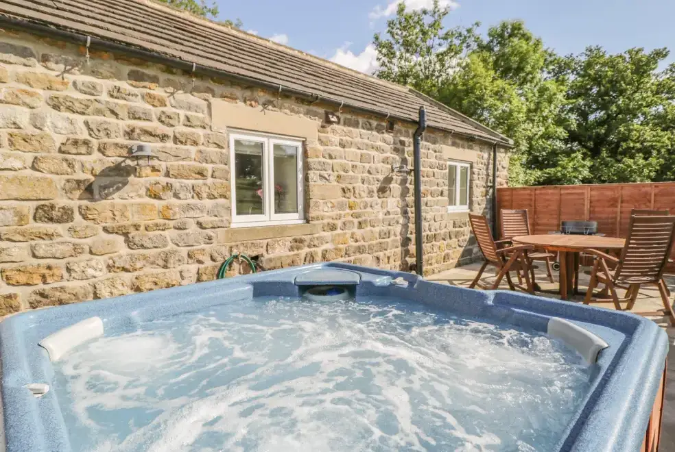 Private Hot Tub at Lake Farm Cottage