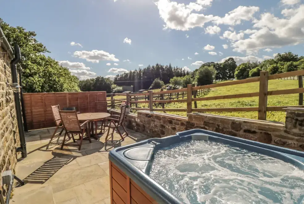 Private Hot Tub at Lake Farm Cottage