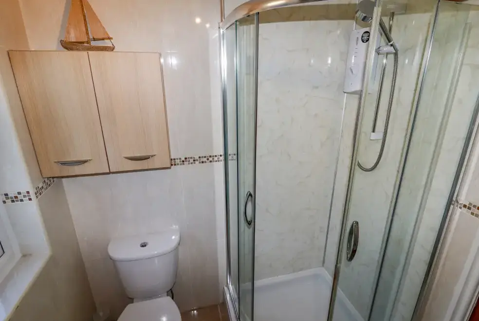Shower room at Lake View House
