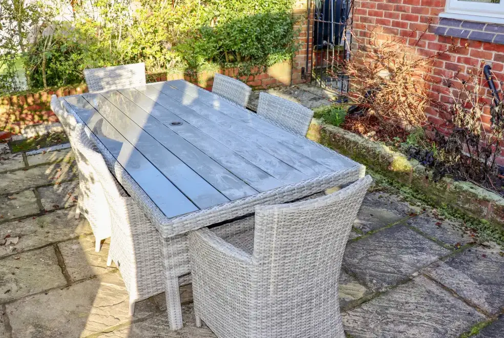 Patio area at Lake View House