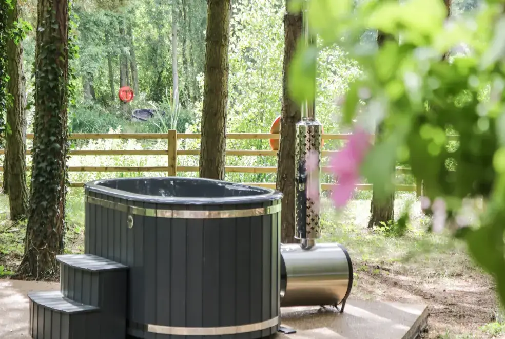 Private Hot Tub at Lake View Lodge